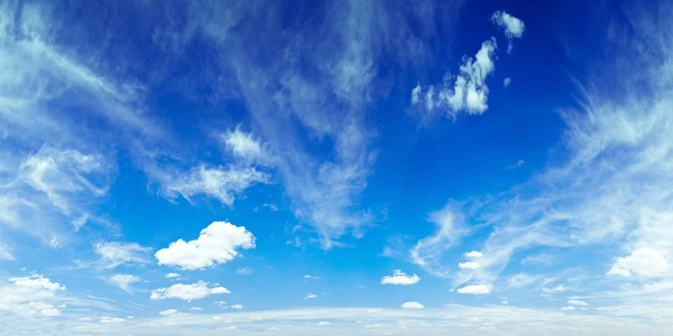 Sky panorama background Stock Photos