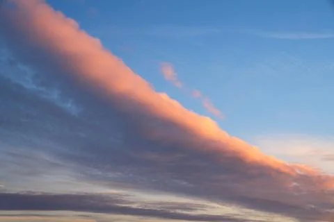 Sky with pastel-colored clouds Foto stock