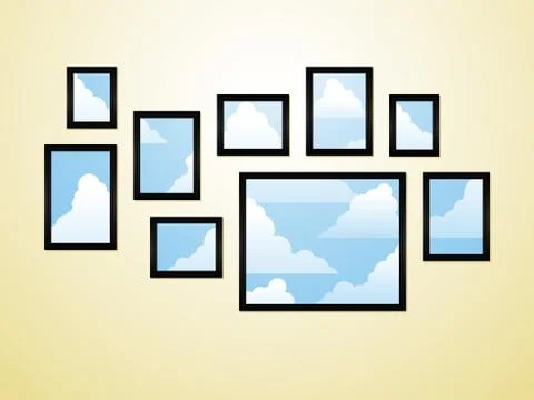 Sky pictures Stock Illustration