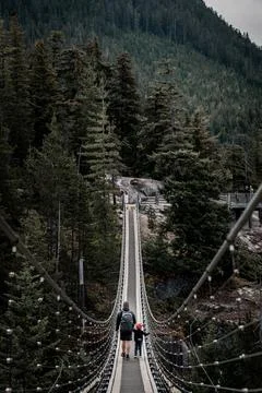Sky Pilot bridge, Squamish Stock-Fotos