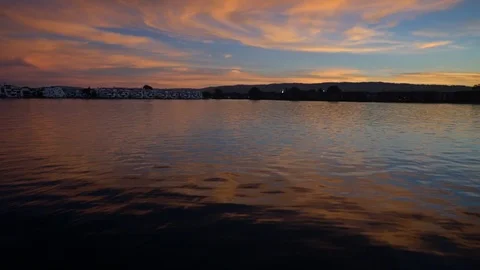 Sky pink cloud and reflection clouds beautiful sky Stock Footage 102823524
