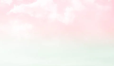 Sky Pink Pastel Cloud Sunset Green Blue Fantasy Bright Light Gradient Ilustración de archivo