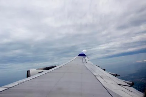 Sky on the plane Stock Photos