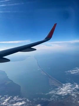 The sky from the plane Stock Photos
