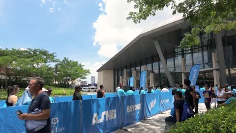 The Sky Race which is held at Merdeka 118 Vídeo Stock 316157291