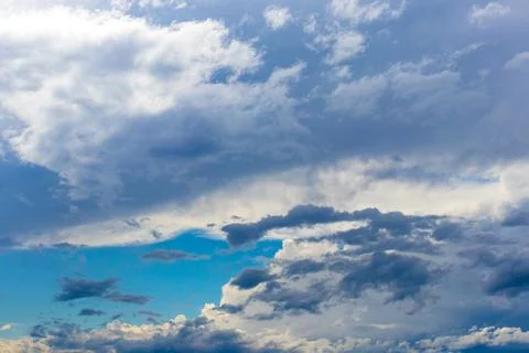 The sky before the rain. Clouds before the storm. Stock Photos