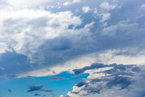 The sky before the rain. Clouds before the storm. Stock Photos