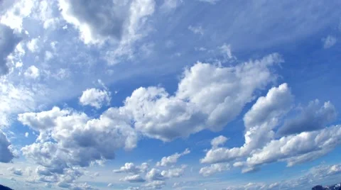 Sky with rain clouds. Timelapse Stock Footage 42043268