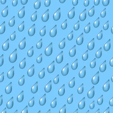 Sky with Rain, Seamless Stock Illustration