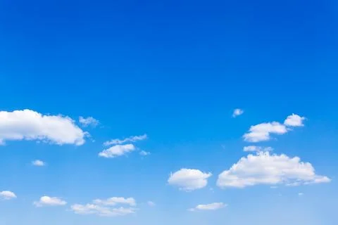 Sky with rare white clouds Foto stock