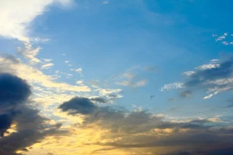 Sky with rays Stock Photos