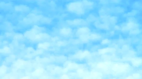 Sky - Real Clouds - Fast Moving Small Puffy Clouds Stock Footage 42934376