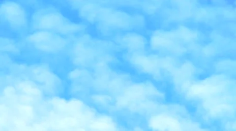 Sky - Real Clouds - Small Puffy Clouds Stock Footage 42934111