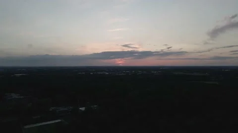 Sky Red and Blue with Clouds Stock Footage 194427783