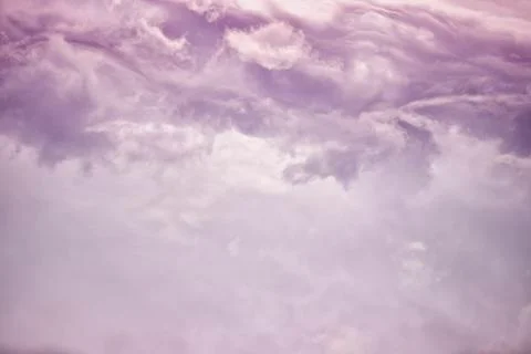 Sky with red clouds Foto stock