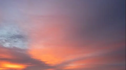 Sky with red-colored clouds Stock Photos