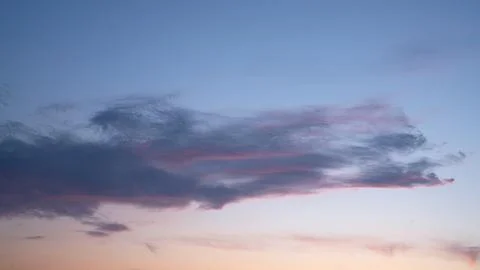 Sky with red-colored clouds Stock Photos