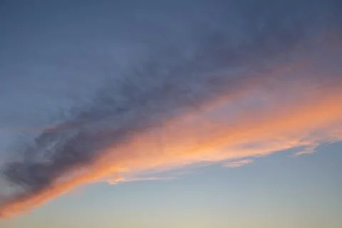 Sky with red-colored clouds Stock Photos