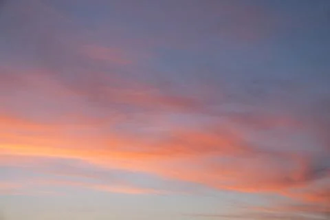 Sky with red-colored clouds Stock Photos