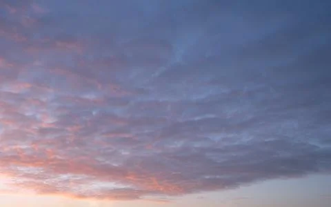Sky with red-colored clouds Stock Photos