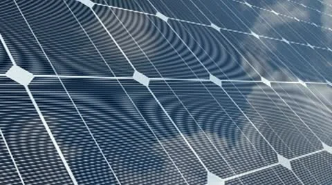 Sky Reflected on a Solar Panel 動画素材 10592649