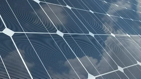 Sky Reflected on a Solar Panel 動画素材 10592756