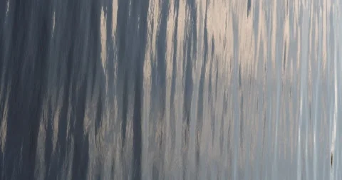 Sky reflection on calm river water vertical Stock Footage 205829228