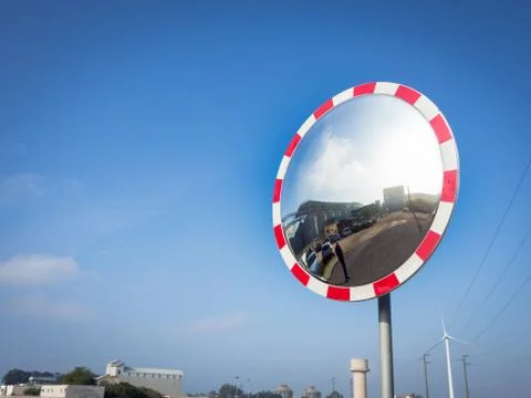 Sky reflection glass Stock Photos
