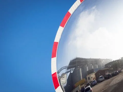 Sky reflection glass Stock Photos