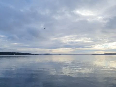 Sky reflection in water - Lysaker Stock Photos
