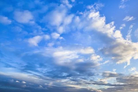 Sky Replacement Spreading Clouds Stock Photos