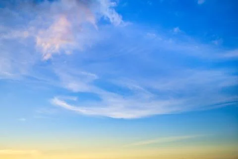 Sky Replacement Waves of Evening Clouds Foto stock