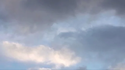 Sky with Running Clouds Stock Footage 77261471