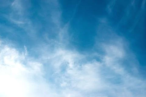 The sky is scattered with clouds during the rainy season. Stock Photos