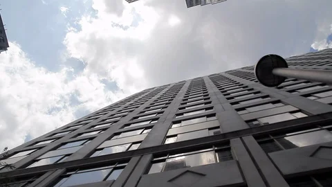 Sky scraper and sky view from ground dynamic 스톡 동영상 92547395