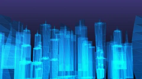 Sky scraper city abstract background Illustrazione stock