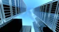 Sky scraper dolly time lapse low angle HD Footage