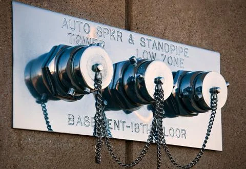 Sky Scraper Fire Hydrant Foto stock