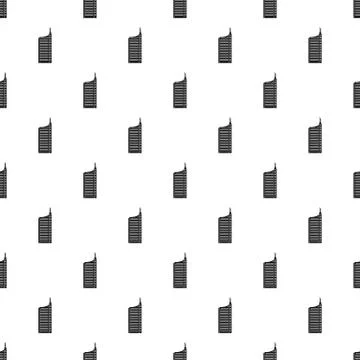 Sky scraper pattern seamless vector Stock Illustration