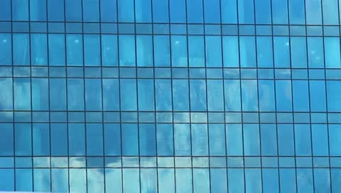 The sky-scraper time lapse clouds reflection Vídeo Stock 10903153