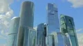 The sky-scrapers, panoramic wide-angle view, time lapse (29,97 fps) HD Footage