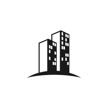Sky scrapper building template Stock Illustration