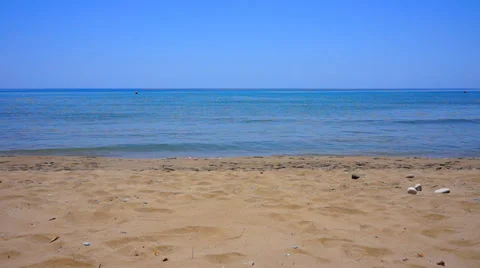 Sky, sea and beach Stock Footage 39934325