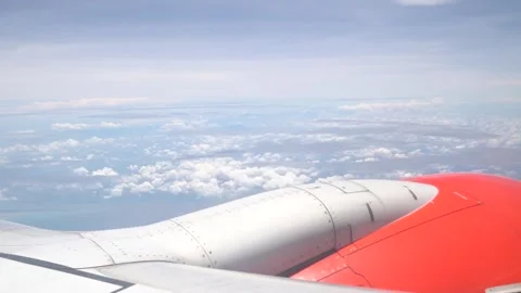 The sky seen from the airplane Stock Footage 244025577
