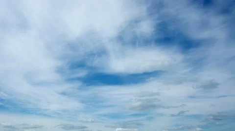 Sky with several layers of clouds - timelapse Stock Footage 41333571