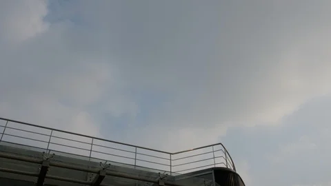 The sky in shanghai s winter evenfall 스톡 동영상 93861685