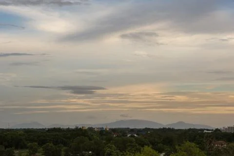Sky shooting and beautiful clouds Foto stock