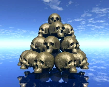 Sky skulls motion background Stock Footage 143806