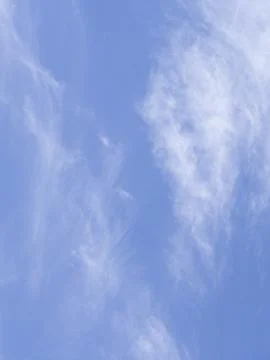 Sky with soft clouds, Natural background. Abstract gradient delicate white an Stock Photos