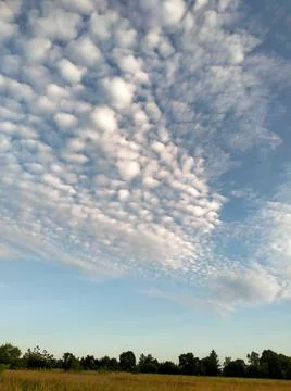 The sky in spherical clouds Foto stock